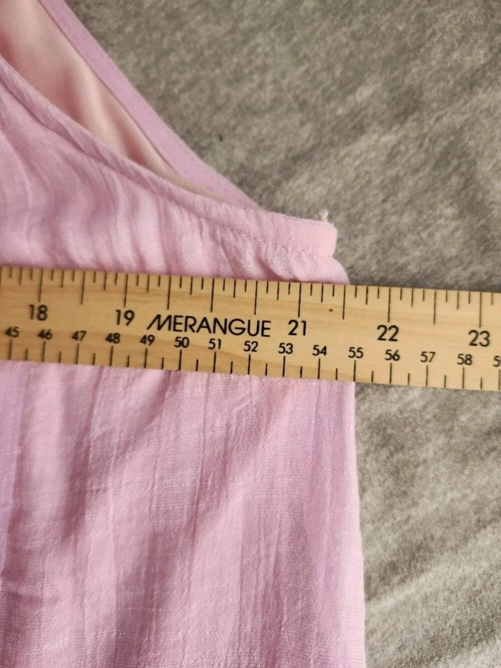 Pink Pineapple gauzy pink layered tank xl lacy hem - Picture 7 of 8